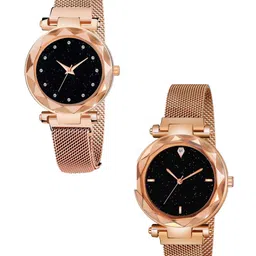 Miss Perfect Women Set of 2 Embellished Dial & Textured Straps Analogue Watch PayM257-picture-33