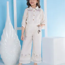 Peppermint Girls Shirt Collar Top With Trouser-picture-55