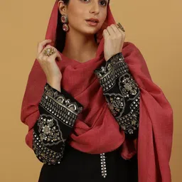 La Vastraa Women Woven Design Shawl image 2