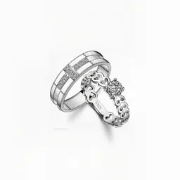 Teeragaj Set Of 2 Stone-Studded Adjustable Finger Ring image 1