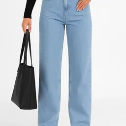 SRPM Women Relaxed Fit Mid-Rise Slash Knee Cotton Non Stretchable Jeans-image-45