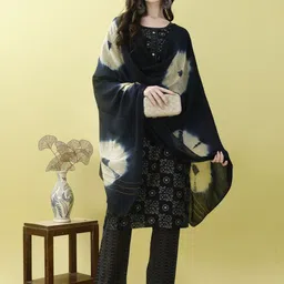 KUNDAN FAB Women Floral Printed Regular Pure Cotton Kurta with Trousers & With Dupatta image 1