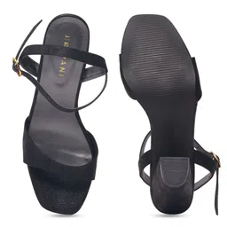 ERIDANI Textured Block Sandals image 5