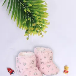 COCO CANDY Girls Printed Fur Long Booties-picture-32