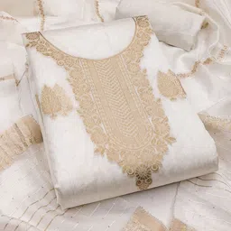 SAINOOR Banarasi Jacquard Woven Design Unstitched Dress Material-image-4