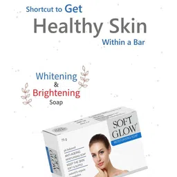 soft Glow Set Of 3 Anti Aging Moisturizing & Brightening Soap With Vitamin E - 75 g Each image 4