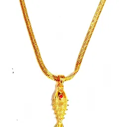 Nawab Collection Gold-Plated Alloy Pendants with Chains-picture-33