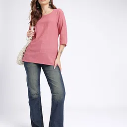 Anouk Rustic Round Neck Straight Kurti image 2