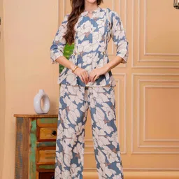 KALINI Women Printed Tunic With Trousers Co-Ords image 5