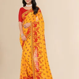 Moda Rapido Ethnic Motifs Printed Saree With Unstiched Blouse Piece-picture-32