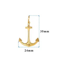 BHIMA 22K BIS Hallmark 916 Purity Yellow Gold Sailor Pendant image 2
