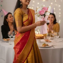 BARAKATH Pink 1 Pieces Rose Artificial Flower image 4