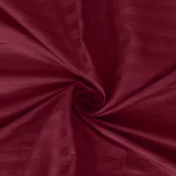 WEAVE AND DECOR Maroon Striped 300 TC Single Bedsheet with 1 Pillow Covers image 4