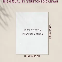 Myntra Elegant Homes Red & Cream Canvas Religious Wall Art image 3