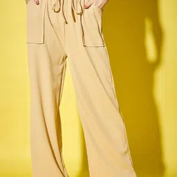 BUY NEW TREND Women Relaxed High-Rise Easy Wash Cargos Trousers-picture-24