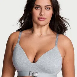 Victoria's Secret Solid Non-Wired Seamless Medium Coverage Lightly Padded T-shirt Bra-picture-20