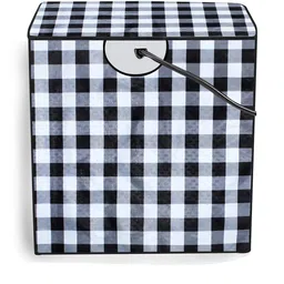 The Furnishing Tree Washing Machine Cover Gingham Pattern Black & White Compatible for Whirlpool 7. image 3