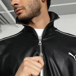Puma Unisex T7 Pleather Oversized Track Jacket image 2