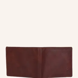 Indiamigo Men Solid Leather Two Fold Wallet image 2