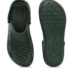 SZN Men Olive Slip-On Clogs Sandals image 3