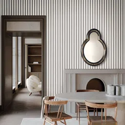 Fedora Wallpapers Grey Striped PVC-Embossed Wallpaper - Wood Ways-image-82