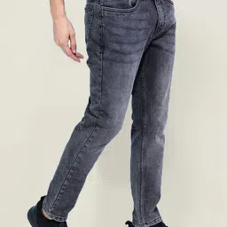 fineblu Men Slim Fit Heavy Fade Stretchable Jeans image 2