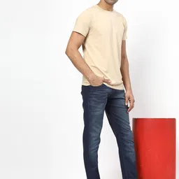 COSMIC Men Slim Fit Low Distress Light Fade Jeans image 4