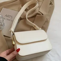KPOP Women Solid Structured Shoulder Bag-image-56