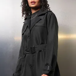 Tokyo Talkies Women Longline Open Front Jacket image 4