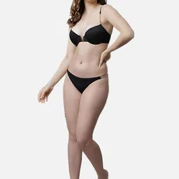 WAVE FASHION Lightly Padded Push-Up Bra & Bikini Panty Lingerie Set WAVE_V_SET image 4