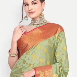 jayant creation Green Art Silk Barasi Sarees-picture-24