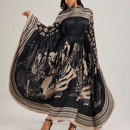 JC Collection Women Ethnic Motifs Printed Kaftan Maxi Dress-picture-30