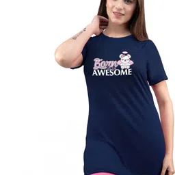 AMAHA FASHIONS Women Typography Printed T-shirt-image-35