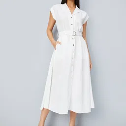 max Shirt Collar Shirt Midi Dress-picture-39