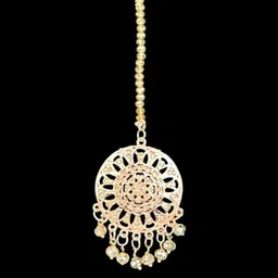 shreeji jewels Stones Studded & Beaded Filigree Jewellery Set image 2
