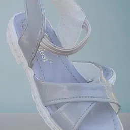 NEW LATEST Girls Grey Open Toe Flats-image-87