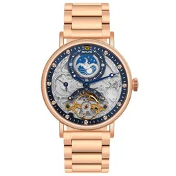 BENLING Men Dial & Stainless Steel Straps Analogue Automatic Watch BL-0010-GLD-BLK CHN-image-56