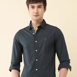 U.S. Polo Assn. Men Classic Tailored Fit Geometric Printed Cotton Casual Shirt-picture-31