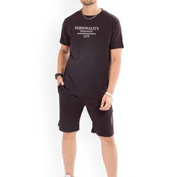 WEET Printed Pure Cotton Round Neck T-shirt With Shorts Co-Ords-picture-38