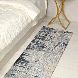 Saral Home Grey & Beige Printed Floor Runner image 1