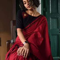 sourav biswas Ethnic Motifs Pure Cotton Saree image 3