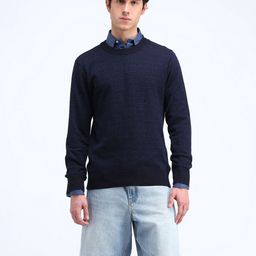 Flying Machine Men Typography Printed Round Neck Pure Cotton Pullover Sweater-picture-14