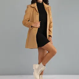 Roadster Women Casual Regular Fit Single Breasted Stylish Winter Coat-picture-19
