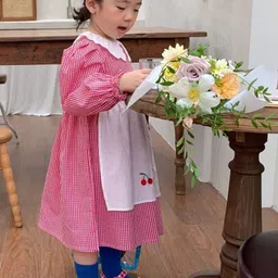 LULU & SKY Peter Pan Collar Puff Sleeve Fit & Flare Dress image 5