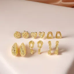 Accessorize Set Of 6 Geometric Studs-picture-28