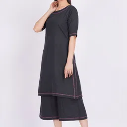 Minimul Round Neck Top & Trousers Co-Ords image 2