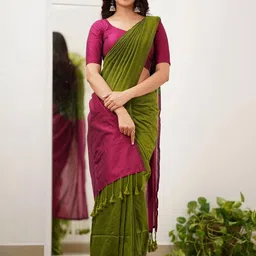 Mitera Banarasi Saree with Blouse Piece image 2