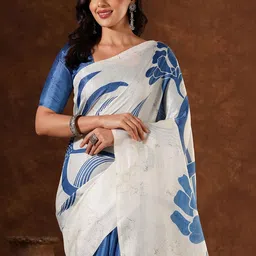 SANISA Floral Saree image 5