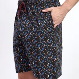 T.T. Men Printed Training or Gym Shorts image 3