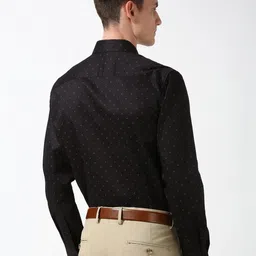 Peter England Men Spread Collar Conversational Printed Cotton Formal Shirt image 4